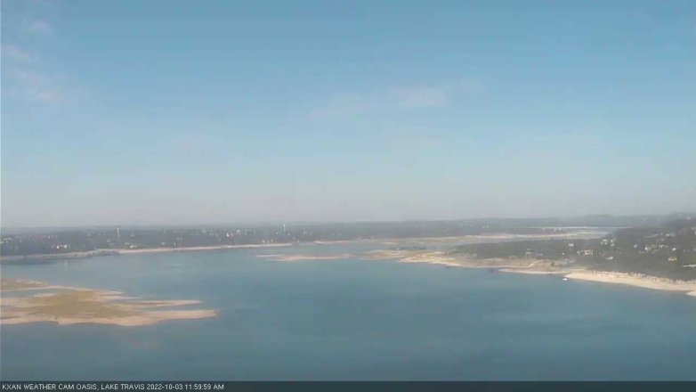 Lake Travis webcam, October 3, 2022 12:00 PM CT