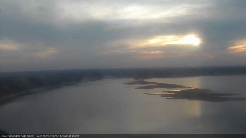 Lake Travis webcam, October 3, 2022 6:45 PM CT