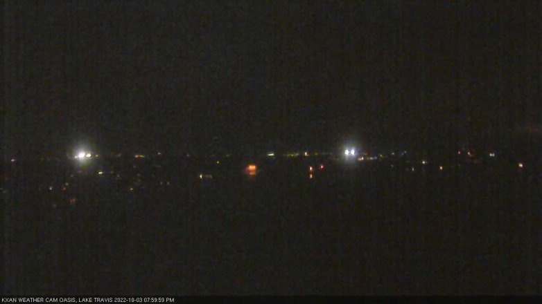 Lake Travis webcam, October 3, 2022 8:00 PM CT