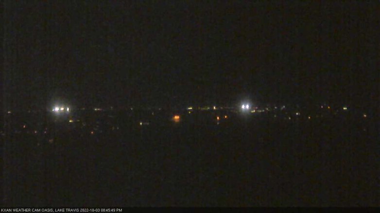 Lake Travis webcam, October 3, 2022 8:45 PM CT