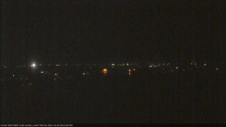 Lake Travis webcam, October 3, 2022 9:25 PM CT