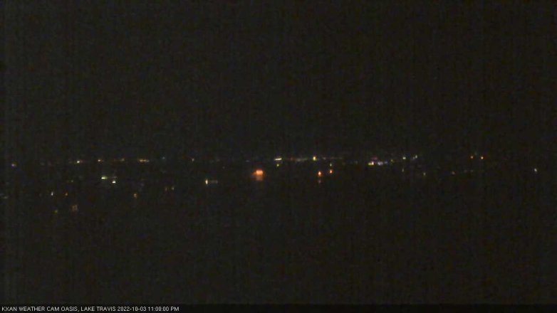 Lake Travis webcam, October 3, 2022 11:00 PM CT