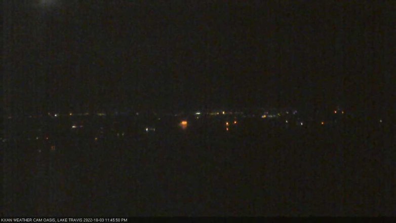 Lake Travis webcam, October 3, 2022 11:45 PM CT
