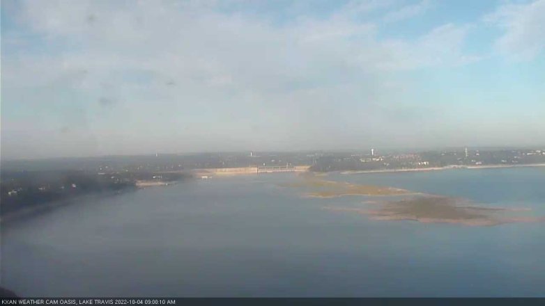 Lake Travis webcam, October 4, 2022 9:00 AM CT