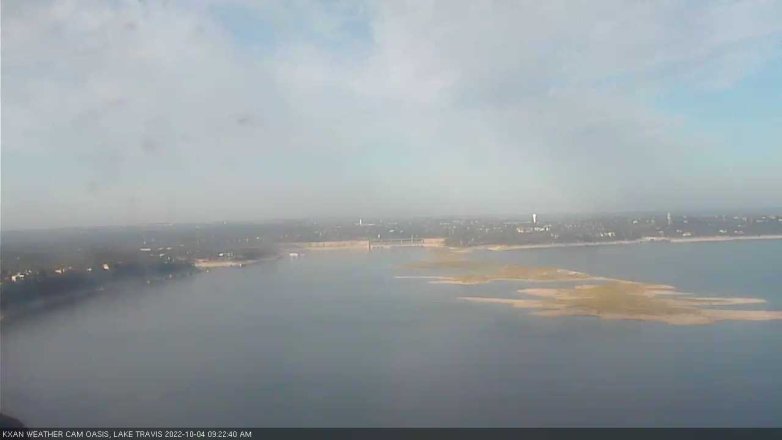 Lake Travis webcam, October 4, 2022 9:25 AM CT