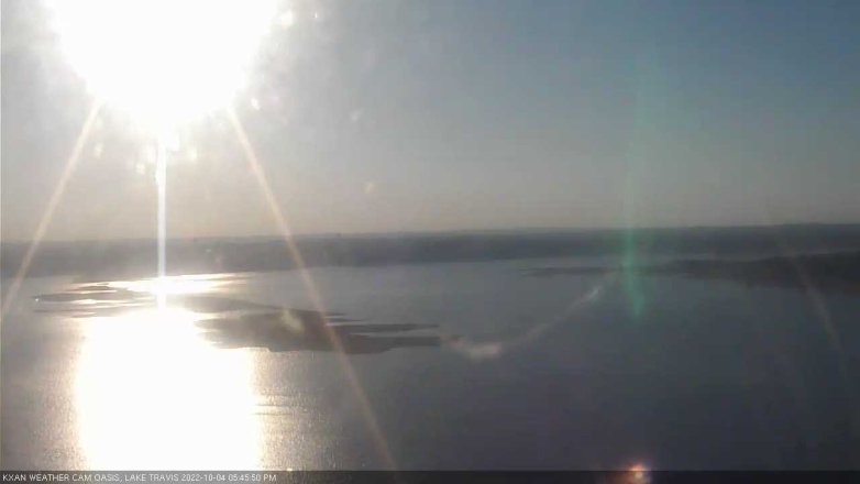 Lake Travis webcam, October 4, 2022 5:45 PM CT
