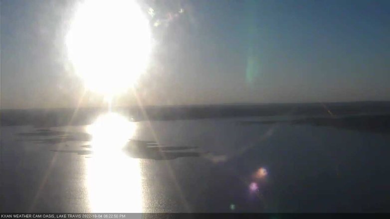 Lake Travis webcam, October 4, 2022 6:25 PM CT