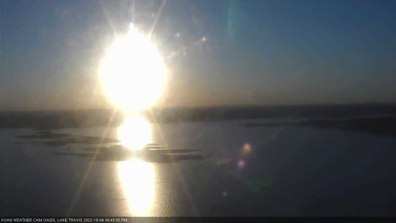 Lake Travis webcam, October 4, 2022 6:45 PM CT