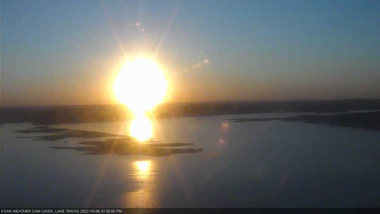 Lake Travis webcam, October 4, 2022 7:00 PM CT