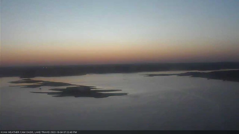 Lake Travis webcam, October 4, 2022 7:25 PM CT
