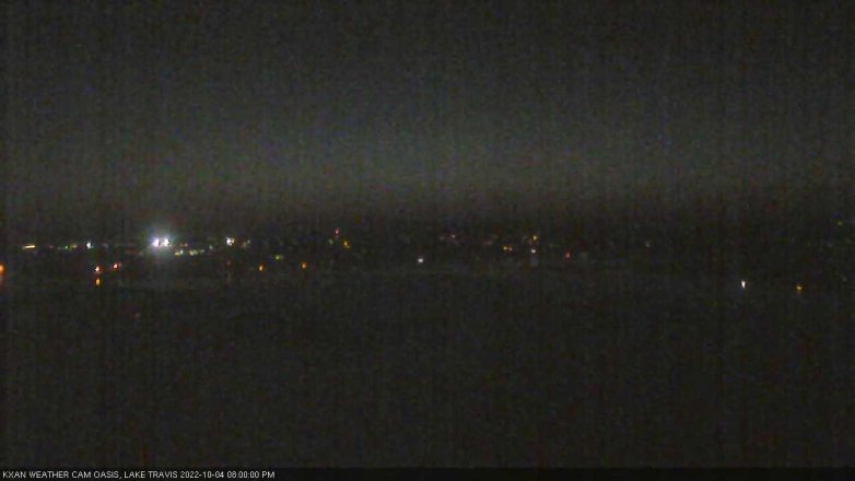 Lake Travis webcam, October 4, 2022 8:00 PM CT
