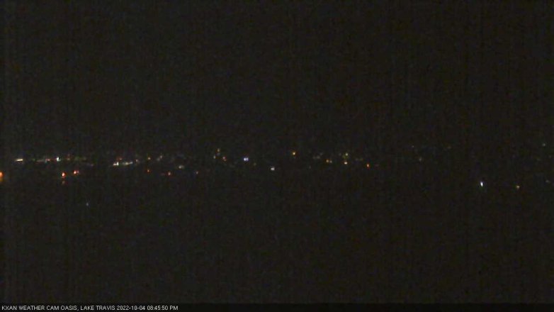 Lake Travis webcam, October 4, 2022 8:45 PM CT