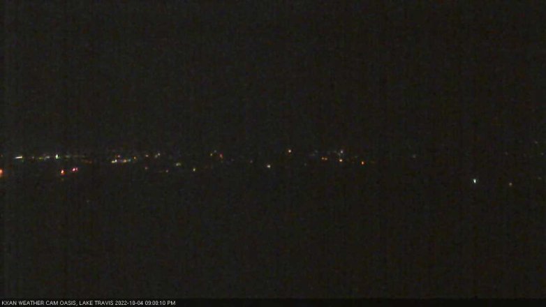 Lake Travis webcam, October 4, 2022 9:00 PM CT