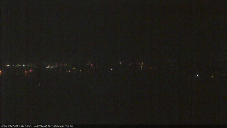 Lake Travis webcam, October 4, 2022 9:25 PM CT
