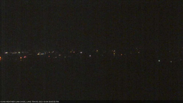 Lake Travis webcam, October 4, 2022 9:45 PM CT
