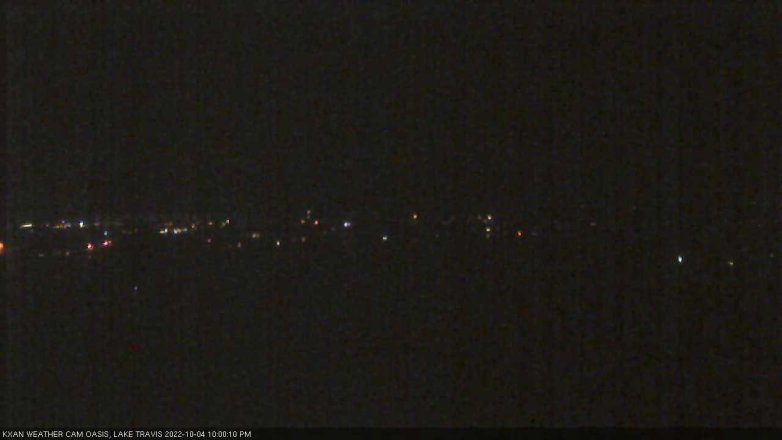Lake Travis webcam, October 4, 2022 10:00 PM CT