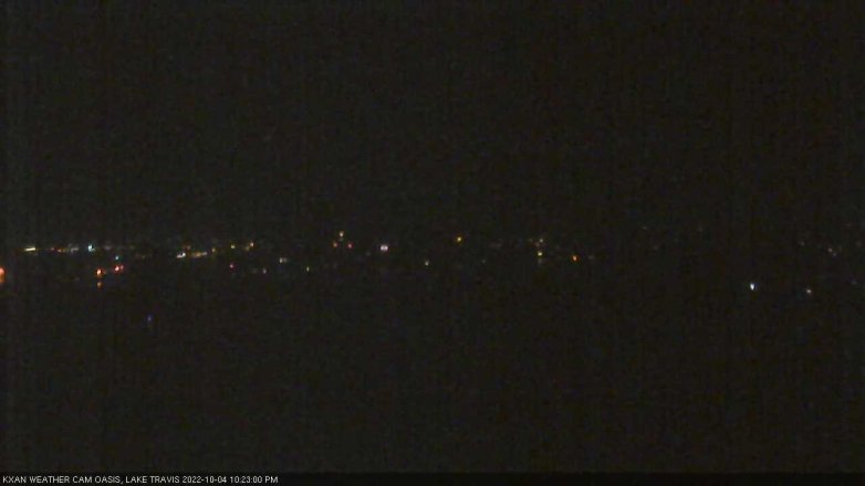 Lake Travis webcam, October 4, 2022 10:25 PM CT