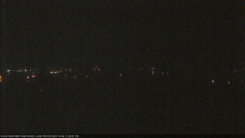 Lake Travis webcam, October 4, 2022 11:00 PM CT