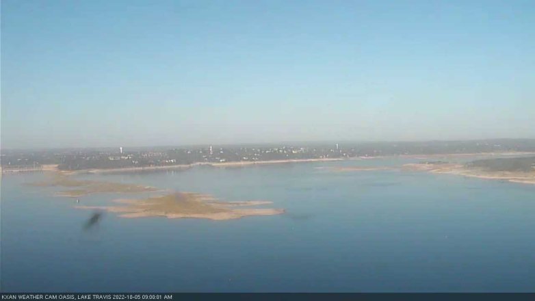 Lake Travis webcam, October 5, 2022 9:00 AM CT