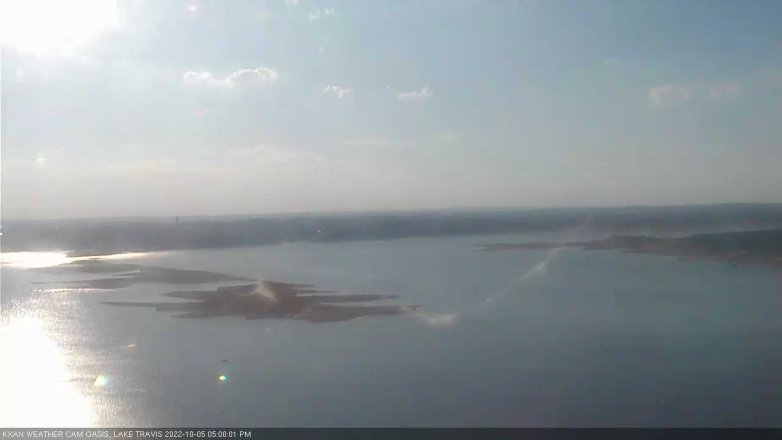 Lake Travis webcam, October 5, 2022 5:00 PM CT