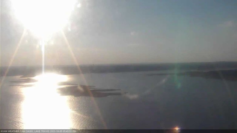 Lake Travis webcam, October 5, 2022 5:45 PM CT