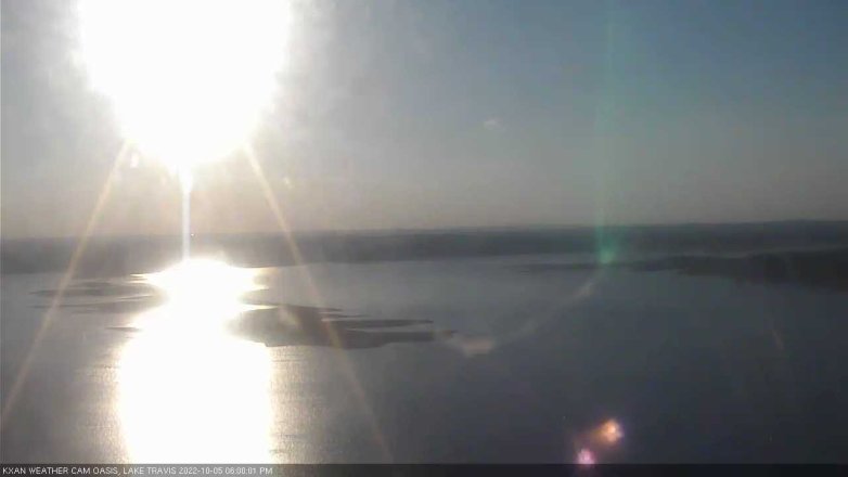 Lake Travis webcam, October 5, 2022 6:00 PM CT