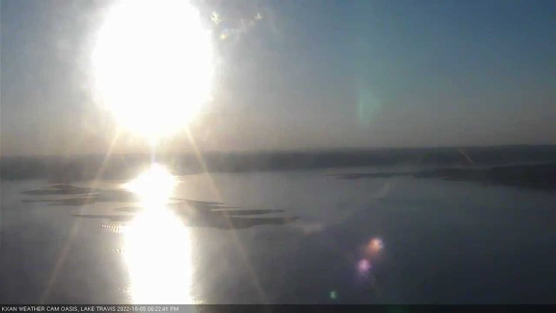 Lake Travis webcam, October 5, 2022 6:25 PM CT