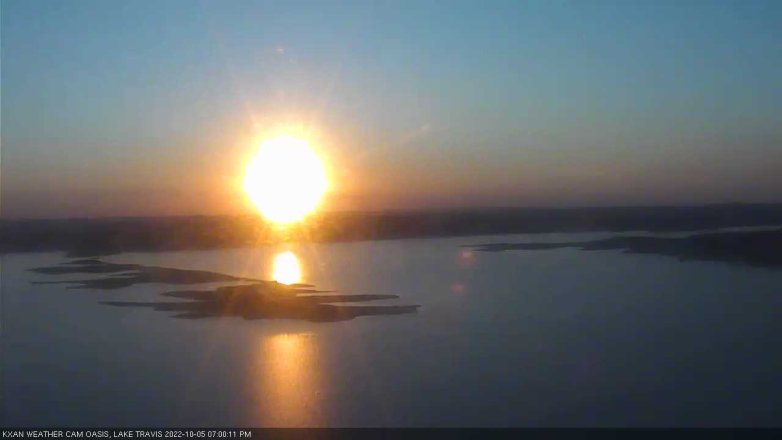 Lake Travis webcam, October 5, 2022 7:00 PM CT