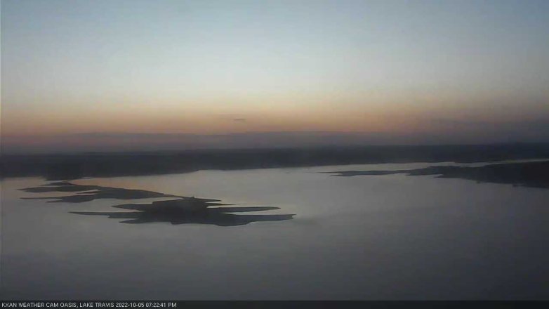 Lake Travis webcam, October 5, 2022 7:25 PM CT