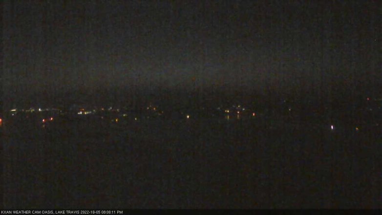 Lake Travis webcam, October 5, 2022 8:00 PM CT