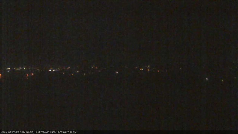 Lake Travis webcam, October 5, 2022 8:25 PM CT