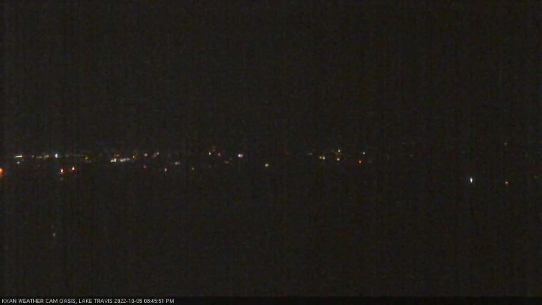 Lake Travis webcam, October 5, 2022 8:45 PM CT