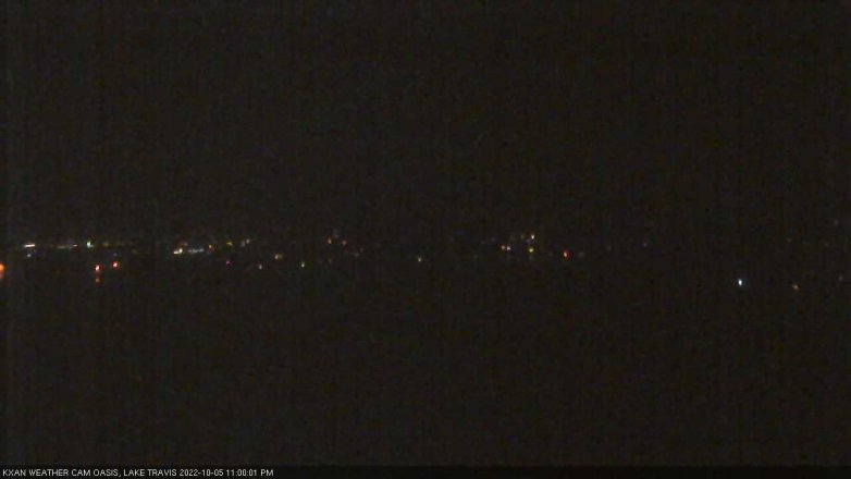 Lake Travis webcam, October 5, 2022 11:00 PM CT