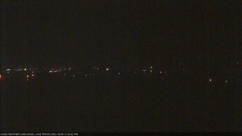 Lake Travis webcam, October 5, 2022 11:25 PM CT