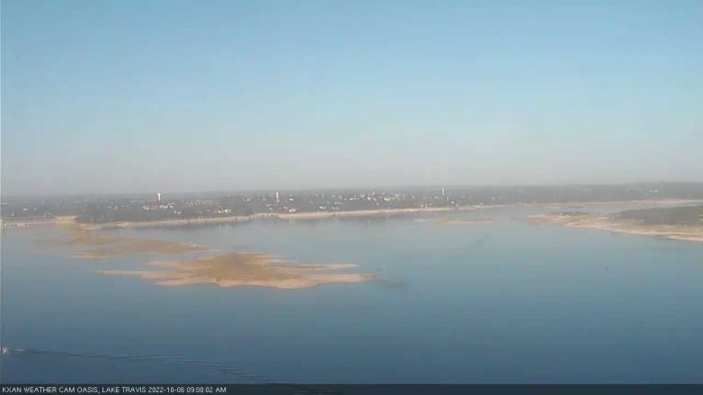 Lake Travis webcam, October 6, 2022 9:00 AM CT