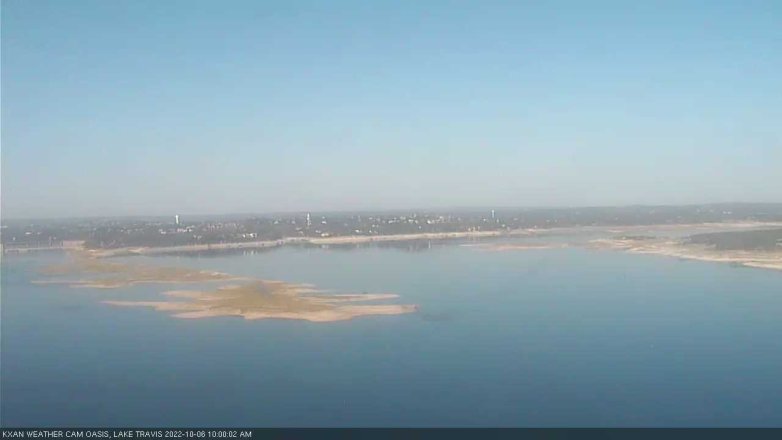 Lake Travis webcam, October 6, 2022 10:00 AM CT