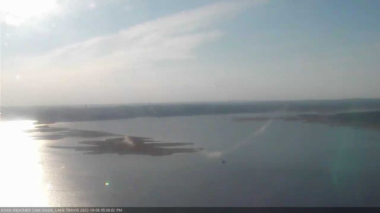 Lake Travis webcam, October 6, 2022 5:00 PM CT
