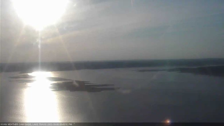 Lake Travis webcam, October 6, 2022 5:45 PM CT