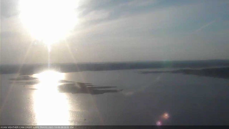 Lake Travis webcam, October 6, 2022 6:00 PM CT