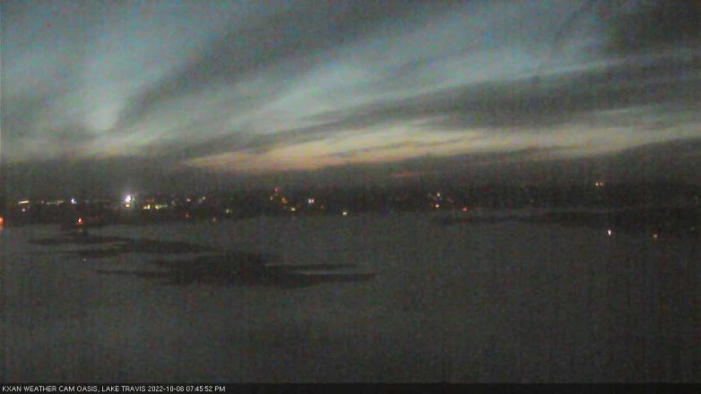 Lake Travis webcam, October 6, 2022 7:45 PM CT