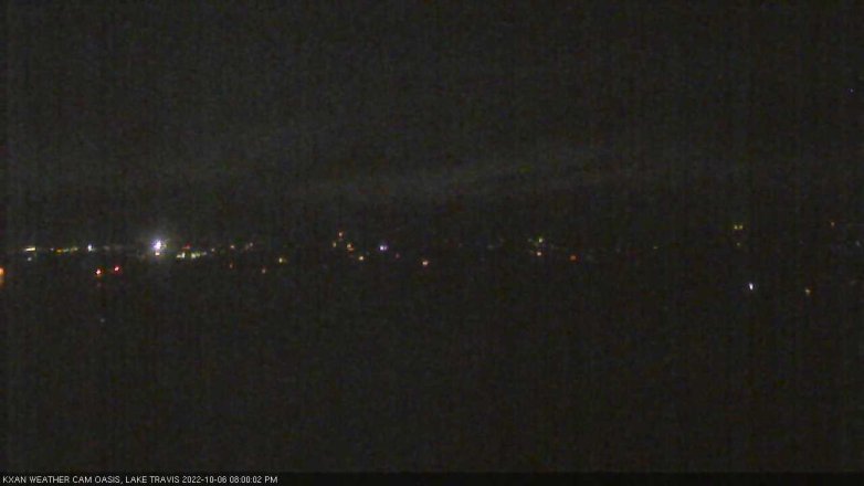 Lake Travis webcam, October 6, 2022 8:00 PM CT