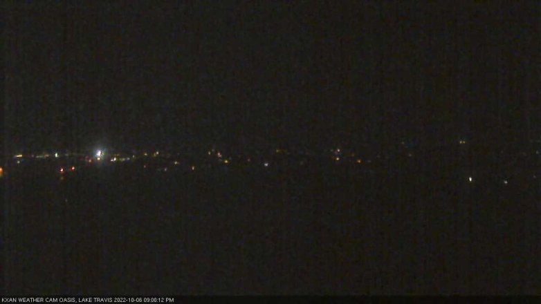 Lake Travis webcam, October 6, 2022 9:00 PM CT