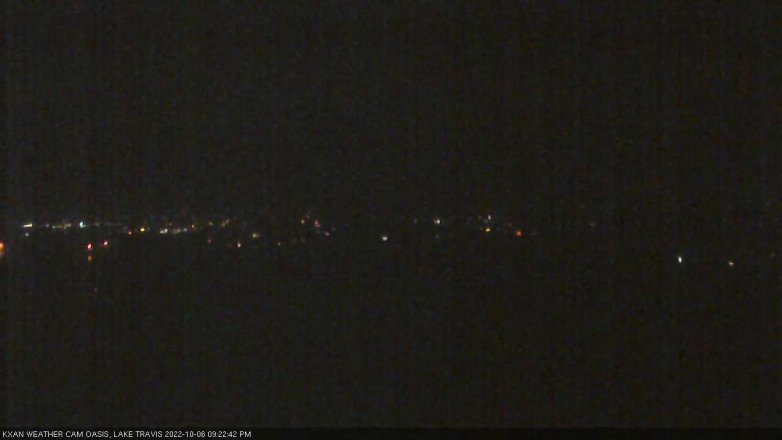 Lake Travis webcam, October 6, 2022 9:25 PM CT
