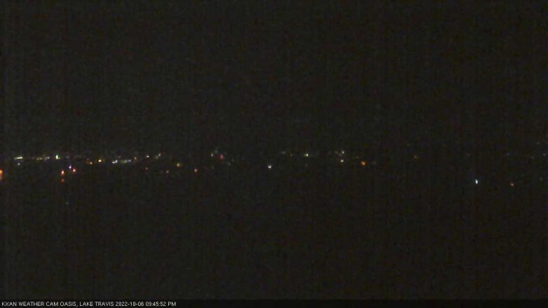 Lake Travis webcam, October 6, 2022 9:45 PM CT