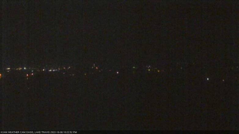 Lake Travis webcam, October 6, 2022 10:25 PM CT