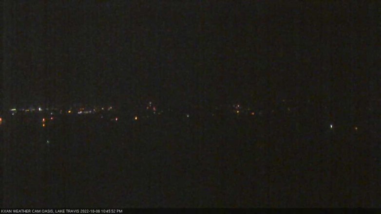 Lake Travis webcam, October 6, 2022 10:45 PM CT