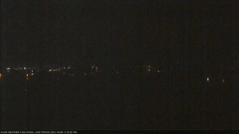 Lake Travis webcam, October 6, 2022 11:25 PM CT