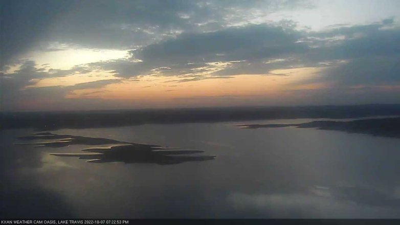 Lake Travis webcam, October 7, 2022 7:25 PM CT
