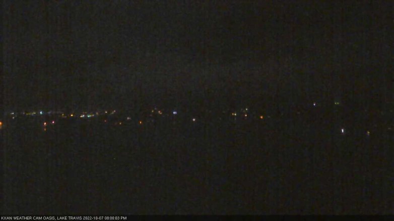 Lake Travis webcam, October 7, 2022 8:00 PM CT
