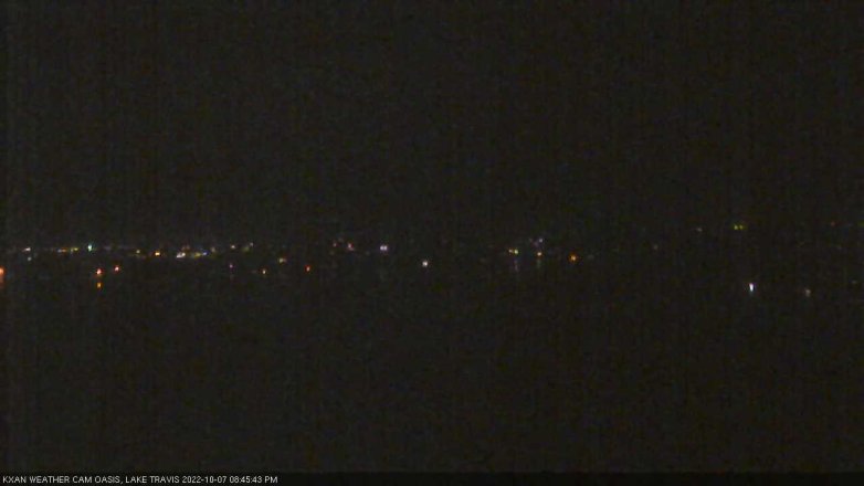 Lake Travis webcam, October 7, 2022 8:45 PM CT